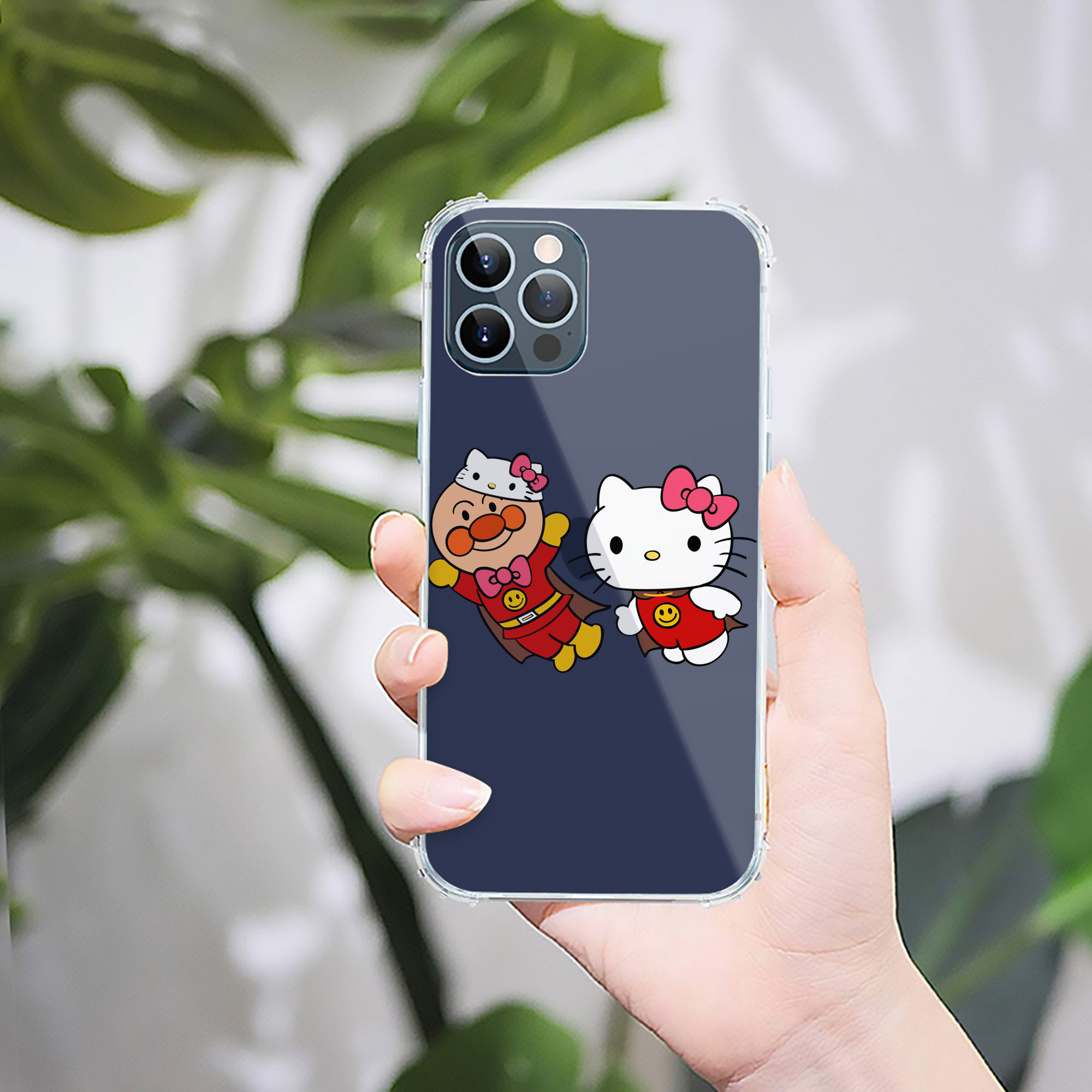 （画像用） アンパンマン Anpanman 【iPhone 12シリーズ対応】透明スマホケース（クリアソフトケース）